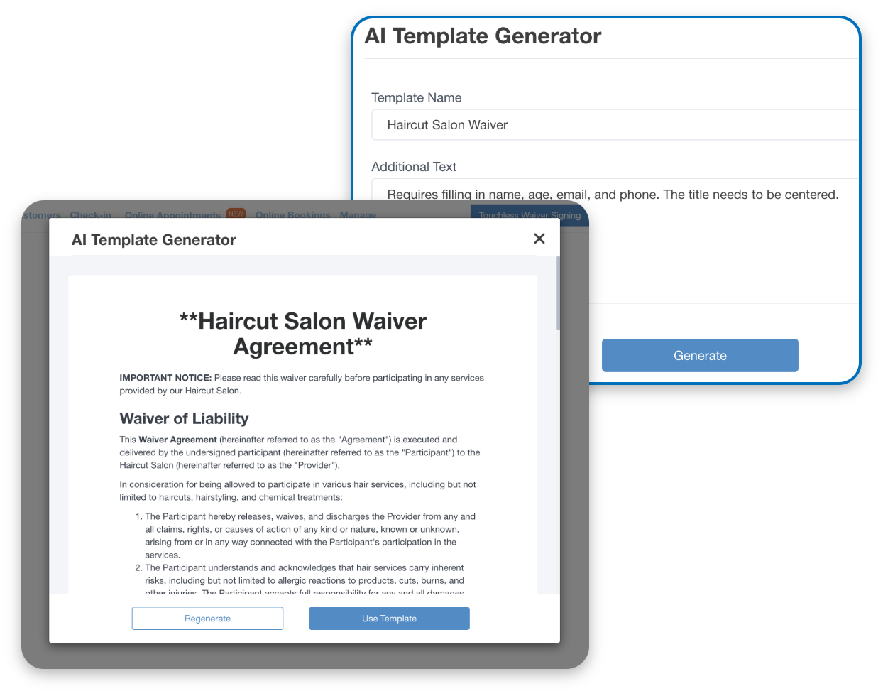 waiver signing app for business